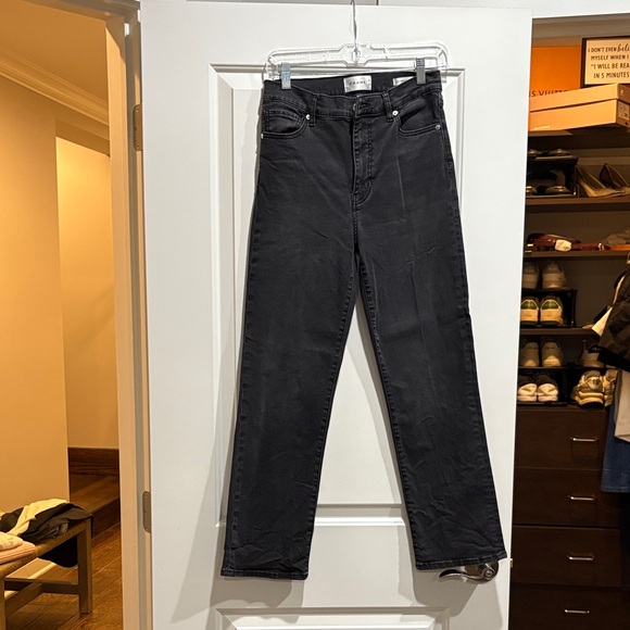 Frame Le Sleek High Waist Ankle Straight Leg Jeans - Picture 3 of 9